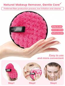6pcs/2pcsMakeup Remover Puff Reusable Makeup Remover Pads For Gently And Effectively Removing Everyday Makeup, Including Foundation, Mascara, Eyeshadow, And Lipstick,Makeup,Cheap,Room Decor,Vanity,Travel,Bedroom,Makeup Accessories,Puff,Makeup Blender,Powder Puff,Makeup Sponge,Cheap,Stocking Stuffers,Makeup,Makeup Tools,Cheap Stuff,Gifts,Gifts For Women,Christmas Gifts - Multicolor - View 3