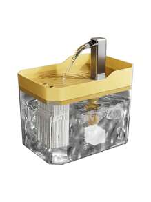 1.5L USB Powered Pet Drinking Fountain, Automatic Indoor Cat/Dog Water Bowl Dispenser With Waterfall, Fresh Tap Water Supply