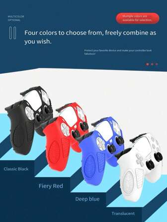 1pc Game Controller Silicone Grip Cover, Anti-Slip Protective Case