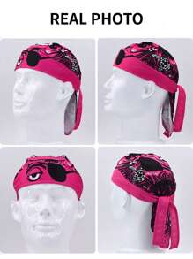 Lightweight, Quick-Dry, Breathable Pirate Bandana Headwear, Suitable For Outdoor Sun Protection, Gothic Style, Halloween, Cycling Helmet Liner, Unisex Pirate Hat Pirate Costume