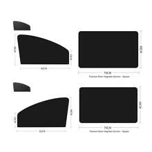 Easypie Selection Magnetic Car Window Shades - 100% Blackout & Heat Blocking Side Window Covers, Universal Fit For Most Cars - Car Curtains - View 16