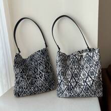 Women Shoulder Bags - 卡其色 - 查看 3