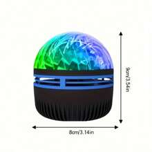 LED 银河星空夜灯投影仪，适用于卧室、家庭影院装饰、节日礼物，适合节日、婚礼和派对 - 多色光 - 查看 8