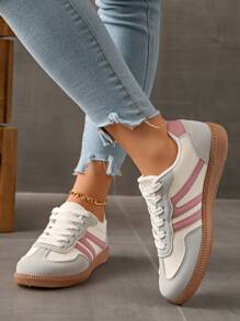 Zapatillas deportivas casuales para mujer, zapatos para correr en carretera, zapatos deportivos planos, pantalones deportivos a juego, shorts, faldas y calcetines versátiles hasta la rodilla