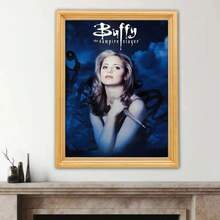 1PC/3 Pieces Halloween Vampire Slayer Canvas Art Painting Kit Mosaic Jewelry Home Decor Children's Gifts Decorative Paintings Home Living Room Hanging Paintings Entrance Mural Canvas Photo Frame Poster Wall Art Waterproof Paper Sticker Coffee House Bar Room Wall Decorations