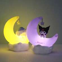 Sanrio Cinnamonroll Moon LED Light Kawaii 3D Cartoon Ornament Cute Beauty Bedroom Night Light Bedside Decor Lamp Gifts - Yellow - View 1