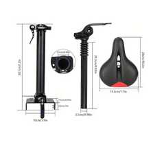 Kugoo M4 电动滑板车座垫，减震可调节高度折叠座椅，适用于 Kugoo M4 Pro，配件