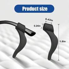 Eyeglass Ear Grips -20 Pairs Eye Glasses Ear Grippers Anti-Slip Holder, Silicone Ear Hook, Glasses Ear Grip Sleeve Retainer For Sports Glasses, Sunglasses Reading Glasses - Us-s-22a-blck - View 3