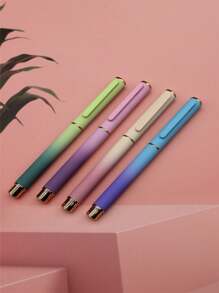 1 Stück/ Sehr attraktiver Farbverlauf Farbverlauf Füllhalter, ideal für Schüler zum Schreiben üben, Büro und Geschäftsunterschriften, mit integriertem Tintenauffangsystem im Stift - austauschbare 3,4 mm Tintenpatronen, tolles Geschenk auch für den Schulanfang