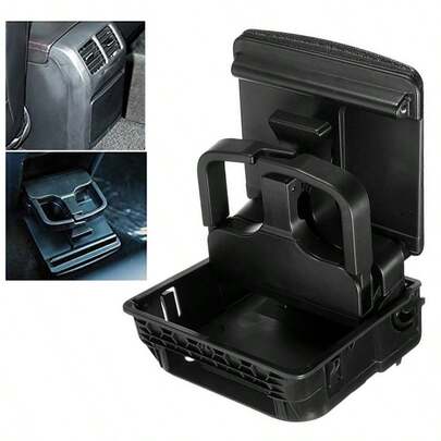 Rear Center Console Armrest Cup Holder For Vw Jetta Golf Mk5 Mk6 Gti Eos Rabbit