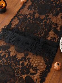 1pc Lace Table Runner, Holiday Decor