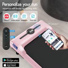 BLACK LORD Treadmill Walking Pad Gym Fitness Foldable - Pink - View 3