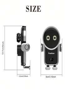 SUONEE 15W Car Wireless Charger Car Phone Mount Holder Stand Universal Air Vent Auto Clamping Fast Charging For Iphone 17/16 Pro Max/16/15/14/13/12/11/SE/XS/X/8, For Galaxy S25/S24/S23/S22/Note 20 Ultra/Note 10/S10/S9/S8