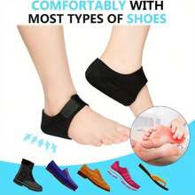 1 Par de Tazas para el Talón, Protectores de Talón, Cojín de Talón para Fascitis Plantar, Tendinitis de Aquiles, Espolón Óseo, y Alivio del Dolor de Talón, Accesorios para Gimnasio