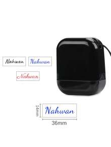 1 Stück einfarbiger Namens-Stempel für Kleidung, wasserfester Namens-Stempel personalisiert für Studenten und Geschäftsnutzung, individueller Namens-Stempel für Kleidung, handgeschriebener Unterschriften-Stempel, wiederverwendbar, kompakt, bügelfrei, individuell, einzigartig, ideales Geschenk für ihn/sie, Schüler, Arbeitnehmer zu Jahrestagen, gemütlicher Wüsten-Herbst, Bürodekoration