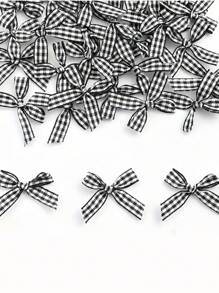 20 pezzi Confezione regalo di fiocchi natalizi - Fiocchi in tessuto scozzese classico rosso e nero, decorazioni natalizie senza batteria per Natale, Capodanno, decorazioni festive invernali, fiocchi per albero di Natale, accessori per la casa stagionali, pezzi decorativi realizzati, decorazioni natalizie, decorazioni per la casa, decorazioni natalizie, decorazioni per la stanza