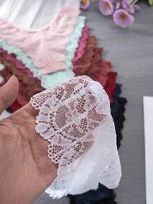 10条女士蕾丝边性感比基尼内裤