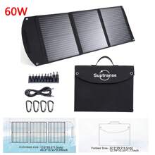 Chargeur solaire pliable 40W/60W, panneau solaire monocristallin pliable pour le camping en plein air, port USB, IP67 étanche, chargeur solaire pliable prêt pour les voyages, pour téléphone