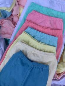 Kit 6 Basic Baby Pants Without Foot, Cotton, Assorted Colors - Boys - View 5