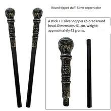 Accessori per cosplay di Ognissanti per adulti e bambini, scettro a forma di testa di serpente, bastone del re, bacchetta magica da strega o mago, faraone