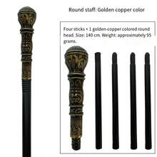 Accessori per cosplay di Ognissanti per adulti e bambini, scettro a forma di testa di serpente, bastone del re, bacchetta magica da strega o mago, faraone