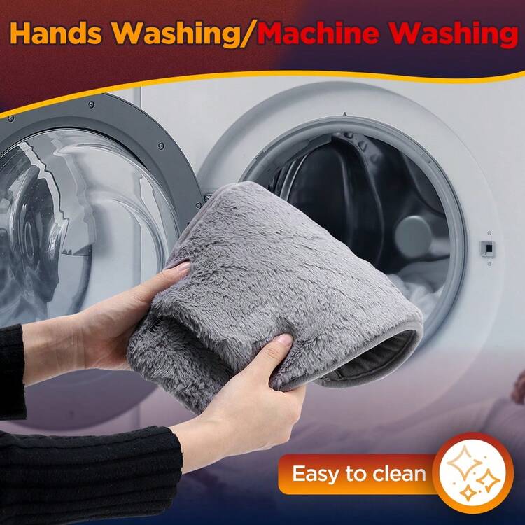 Hailicare 便携式USB供电腰部加热垫，电热腰带，暖手宝，毛绒腰带，适合万圣节、圣诞节、秋季礼物（不含移动电源） - 灰色 - 查看 10