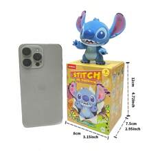 Miniso Caja ciega versátil de la serie Disney Stitch de MINISO, con diferentes formas y diferentes accesorios, llena de detalles, adecuada como coleccionable, regalos de cumpleaños y regalos festivos (1 pieza, entrega aleatoria)