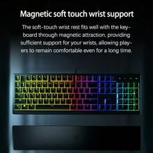 RAZER Rainforest Wolf Spider V3 Gaming Keyboard Light Mechanical Axis Trigger Pressure Full Layout With Digital Zone Dynamic RGB Lighting Effect Synchronization Removable Ergonomic Wrist Rest For Long-Lasting Comfort