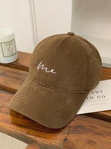 1pc Wide Brim Baseball Cap, Korean Style Versatile Flattering Large Head Circumference Deep Crown Hat