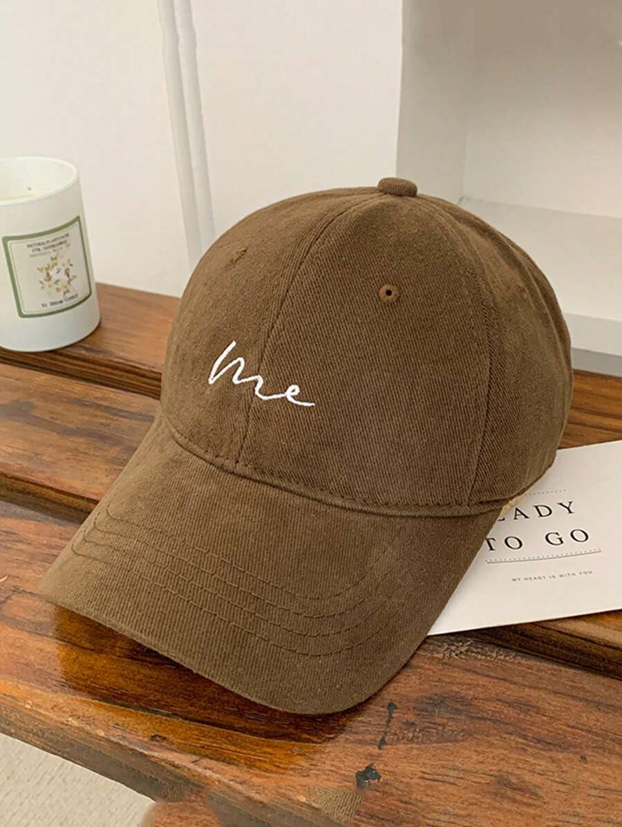 1pc Wide Brim Baseball Cap, Korean Style Versatile Flattering Large Head Circumference Deep Crown Hat