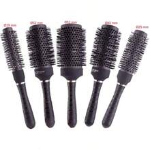 Bundle para peinado definitivo: Set de cepillos cerámicos térmicos redondos, cepillo Detan Perfect con ventilación rizada, perfecto para rizarse y dar volumen al cabello