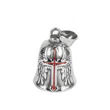 1pc Motorcycle Bell Guardian Angel Cross Charm Lucky Bell