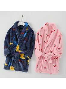 Bathrobe - [Large Lapel Robe]Little Yellow Duck - View 2