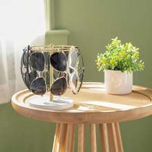 Sunglass Storage Holder Eyewear Display Stand With Anti-Slip Base Compact Glasses Rack Organizer For Bedroom Office