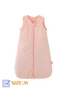 Children Minky Dot Double Layer Swaddle Sleepsack Blanket For Autumn Winter Infant Sleeveless Vest Anti-Kick Sleeping Bag Bedding Sleepwear BACK TO SCHOOL - Multicolor - View 13