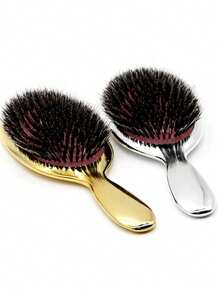 奢华金银色猪鬃扁平发梳，椭圆形防静电发梳，美发按摩梳，返校季、旅行度假必备，发梳，木梳，发刷，梳子，理发师，后梳，梳子，梳发，卷发梳，解结梳，球形梳，迷你发梳，卷发产品，圣诞节，美发，木梳，发梳，迷你发梳，解结梳，发刷，卷发梳，美发工具，发梳，后梳，造型梳，卷发梳，边缘梳，发梳，梳发，发刷套装，梳发，卷发梳，解结梳，女士发梳，头发，旅行，美发产品，美发工具，美发用品，理发师，理发师配件，理发店，美发设备