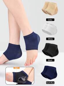 1 Pair Of Silicone Heel Socks For Women's Dry And Cracked Feet, Moisturizing Heel Socks, Gel Moisturizing Silicone Foot Socks For Dry And Cracked Heels And Night Foot Care