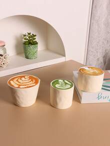 1 Peça Xícara de Cerâmica Minimalista, Xícara de Café para Arte Latte, Xícara de Espresso, Xícara de Café da Manhã, Xícara de Leite, Xícara de Água para Escritório, Xícara de Chá da Tarde, Xícara de Café com Arte Latte de Cerâmica, Xícara de Macchiato, Adequada para Uso Doméstico e Escritório, Fácil de Limpar, Xícara de Café para Casal, Xícara de Café da Manhã Simples, Presente de Feriado