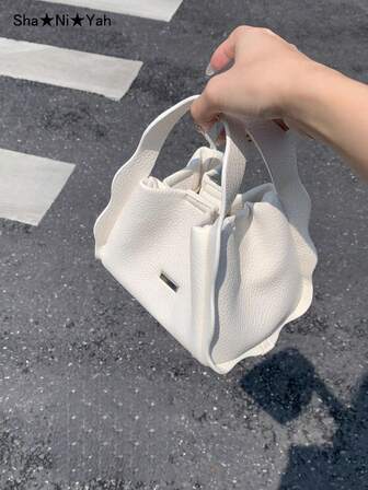 Fashionable Small Bucket Handbag, Versatile Mini Square Shoulder Bag, Crossbody Bag, Suitable For Commuting, Shopping, Travel, Vacation, Party, Gift