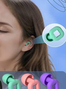 6pcs Noise-Proof Ear Plugs For Sleeping (3pairs), Soft Silicone Earplugs For Noise Reduction, Reusable Hearing Protection Earplugs For Sleep, Work, Snore, Concert, S M L