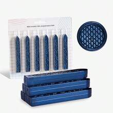 6条装 极光蜡条 封蜡 封头 封蜡 炫彩 无芯封蜡 适用于密封婚礼请柬、信纸信封、包装装饰、圣诞礼物 - 均碼 - 查看 21