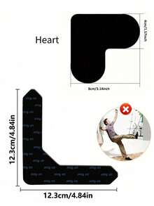 12 piezas de Agarradores reutilizables de PU antideslizantes y lavables para alfombras, almohadillas adhesivas antideslizantes para alfombras, adhesivos dobles no adhesivos para esterillas de yoga - Multicolor - Ver 25