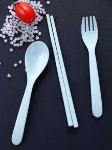 Cutie de prânz portabilă din plastic cu tacâmuri, recipient compartimentat, capacitate mare, set de recipiente pentru alimente cu microunde, recipient pentru alimente în aer liber, suport pentru gustări, cutie de prânz pentru facultate, potrivită pentru casă, birou și școală, cel mai bun cadou pentru Halloween și Crăciun etc. Înapoi la școală, rechizite școlare, rechizite școlare 1 buc