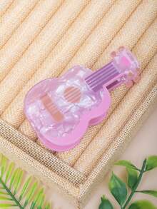 1 件女士创意亚克力卡通发夹，花朵汽车吉他爪夹，独特设计，时尚，创意，高端发饰，适合日常通勤、度假、摄影、约会，是送给朋友、女朋友的绝佳礼物，秋季发饰