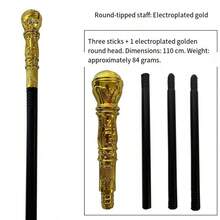 Accessori per cosplay di Ognissanti per adulti e bambini, scettro a forma di testa di serpente, bastone del re, bacchetta magica da strega o mago, faraone