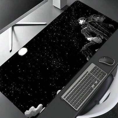 Anime Starry Night Extra Large Mouse Pad, Gaming Desk Mat, Big Keyboard Pad, Washable, Rubber Non-Slip Bottom, Stitched Edge, Gift Mouse Pad, Desk Protector, Study Pad, Multiple Sizes Available, Computer Keyboard Mat, Laptop Pad,For School Supplies,Back To School Gaming Mouse Pad Desk Accessories Office Supplies Office Office Desk Accessories Mousepad Mouse Pad For Desk