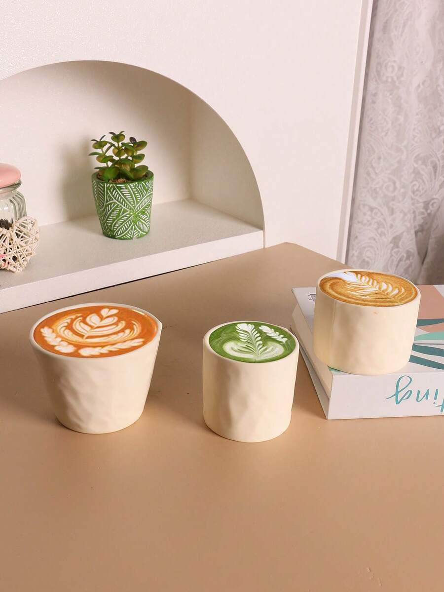 1 Peça Xícara de Cerâmica Minimalista, Xícara de Café para Arte Latte, Xícara de Espresso, Xícara de Café da Manhã, Xícara de Leite, Xícara de Água para Escritório, Xícara de Chá da Tarde, Xícara de Café com Arte Latte de Cerâmica, Xícara de Macchiato, Adequada para Uso Doméstico e Escritório, Fácil de Limpar, Xícara de Café para Casal, Xícara de Café da Manhã Simples, Presente de Feriado