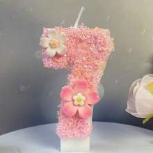 1pc Birthday Candle Numbers, 0-9 Numeric Candle, Romantic Party Favorite Digit Candle Cake Decor, Holiday Anniversary Party Cake Number Candle, Glitter Digit,Wedding