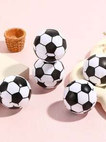 5 件装返校欧洲杯足球卷笔刀、削笔器、铅笔刀、学生手动卷笔刀、办公用品和学习学校用品、可爱单孔塑料外壳卷笔刀、不锈钢刀片、学生文具礼物、可滚动、快速削铅笔 - 黑與白 - 查看 3