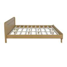 YOGLAD Solid Wood King Size Bed Frame, Queen Size Pine Wood Platform Bed, No Box Spring Needed, Sturdy Modern Farmhouse Style, Under Bed Storage Space, Easy Assembly, Heavy Duty Support For 600 Lbs, Classic Rustic Bedroom Furniture - Nature - 查看 7